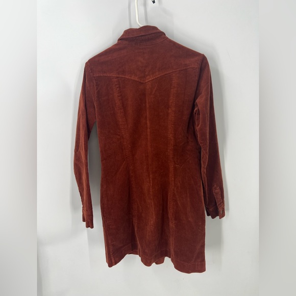 Legendary Whitetails Roadhouse Corduroy snap front Dress in rust size S/M - Picture 2 of 14